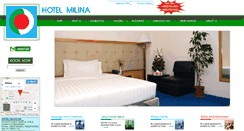 Desktop Screenshot of hotelmilina.com
