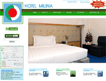 Tablet Screenshot of hotelmilina.com